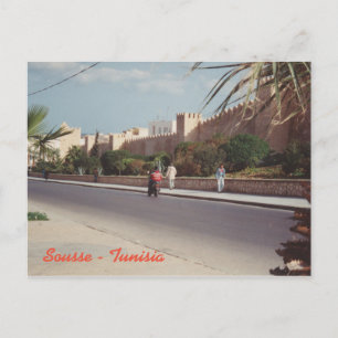 Postal Paredes de la ciudad - Sousse - Túnez