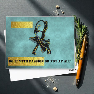 Postal Pareja bailando por la noche