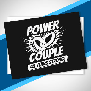 Postal Pareja Casada 45 Años - 45º Aniversario de Boda