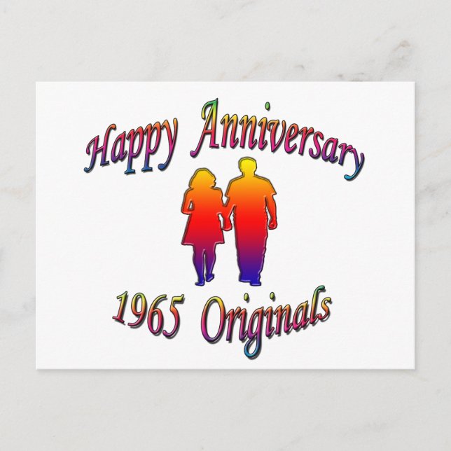 Postal Pareja de 1965 (Anverso)