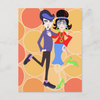 Postal Pareja de baile Groovy