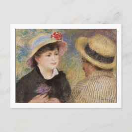 Postal Pareja de barcos de Pierre Auguste Renoir