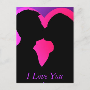 Postal Pareja de Besados