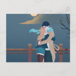 Postal Pareja de invierno