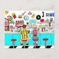 Pareja de los años 1950 sosteniendo manos en la ce