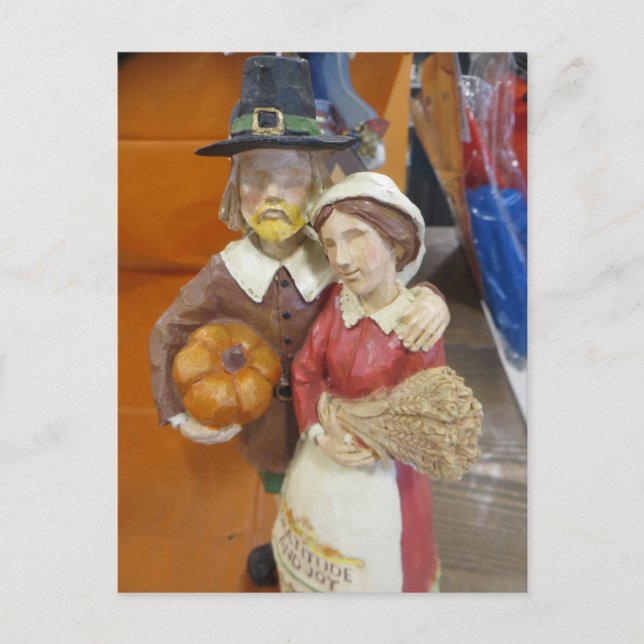 Postal Pareja de peregrinos (Anverso)