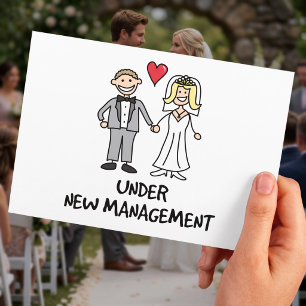 Postal Pareja de recién casados - Bajo nueva administraci