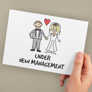 Postal Pareja de recién casados - Bajo nueva administraci