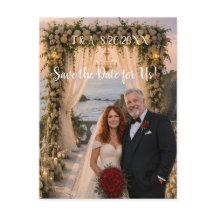 Pareja de recién casados foto pasillo Save the Da