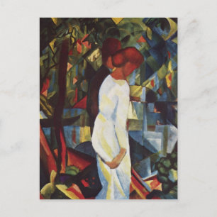 Postal Pareja en los bosques por August Macke