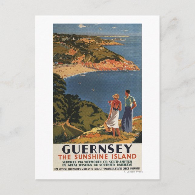 Postal Pareja ferroviaria sureña/grandiosa occidental en  (Anverso)