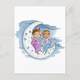 Postal Pareja lunar