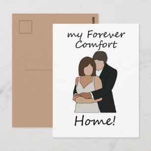 Postal Pareja Romántica Mi Hogar De Consuelo Eterno Boda