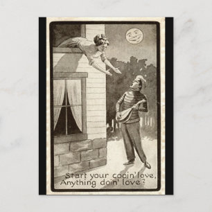 Postal Pareja romántica Vintage 1910