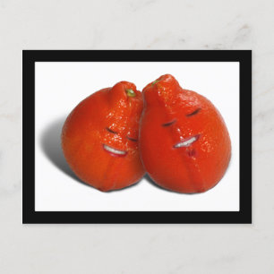Postal Pareja Tangerine (Naranja, ¿también estás enamorad