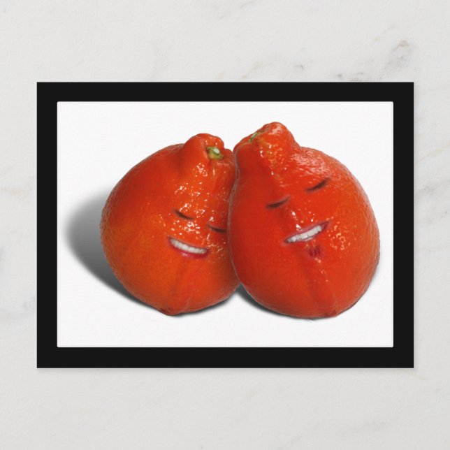 Postal Pareja Tangerine (Naranja, ¿también estás enamorad (Anverso)