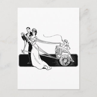 Postal Pareja Vintage Wedding