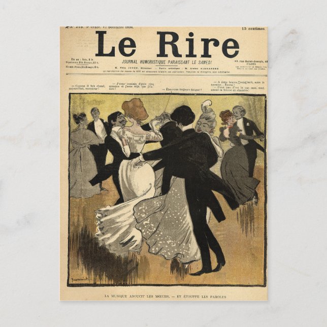 Postal Parejas bailarinas (Anverso)