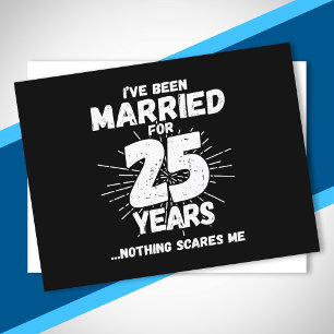 Postal Parejas Casadas 25 Años Divertido 25 Aniversario d