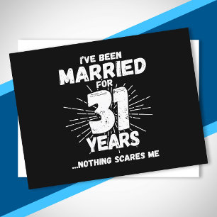 Postal Parejas Casadas 31 Años Divertido Aniversario 31
