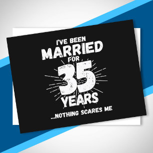 Postal Parejas Casadas 35 Años Divertido 35 Aniversario