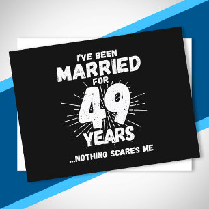 Postal Parejas Casadas 49 Años Divertido Aniversario 49