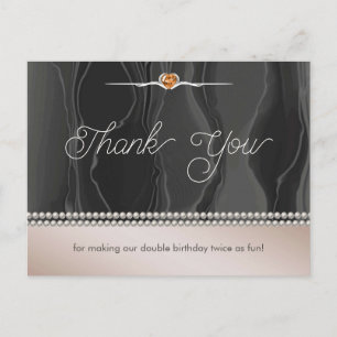 Postal Parejas Modernas Feliz Cumpleaños Conjunto Agradec