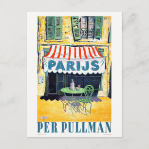 Postal Parijs por Poster de Viajes por Viaje de la Viñeta