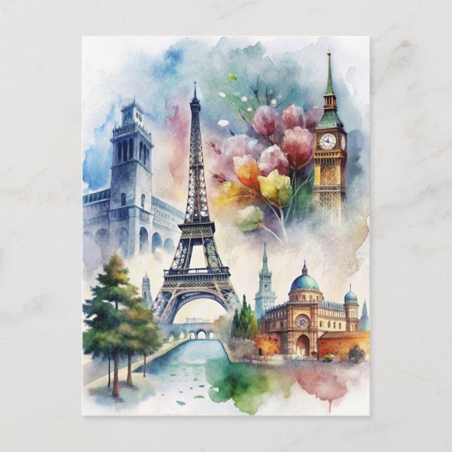 Postal París (Anverso)