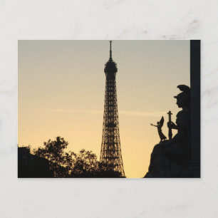 Postal París al atardecer