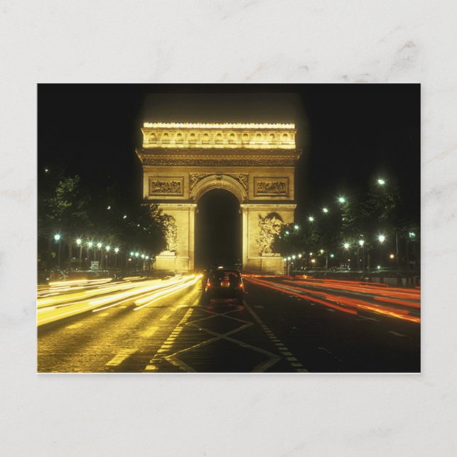 Postal París - Arco de Triunfo - (Anverso)