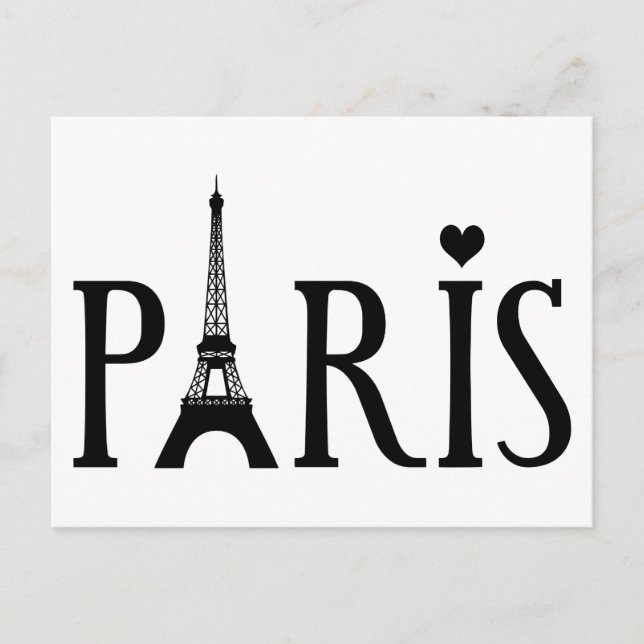 Postal París - Arte gráfico (Anverso)