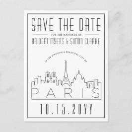 Postal París, Boda de Francia | Línea de horizonte Guarda