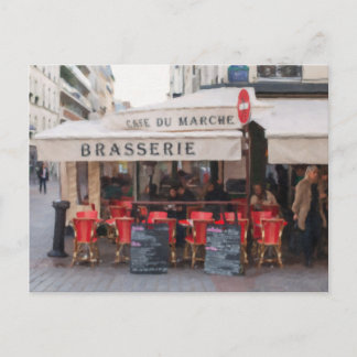 Postal Paris Cafe Postcard - París, Francia