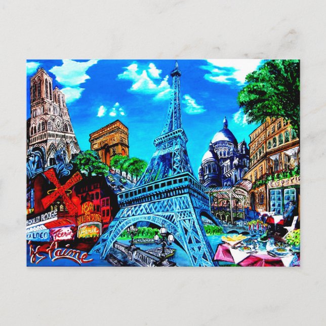 Postal Paris Carte Postale (Anverso)