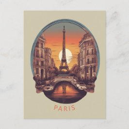 Postal París, Ciudad del Amor y la Luz