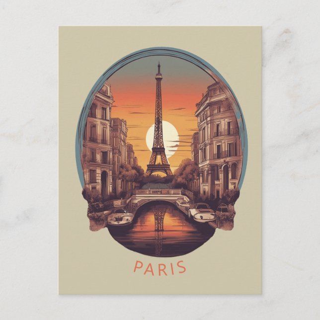 Postal París, Ciudad del Amor y la Luz (Anverso)