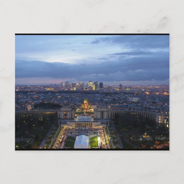 Postal París de noche (Anverso)