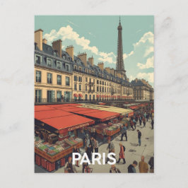 Postal Paris Eiffel Tower