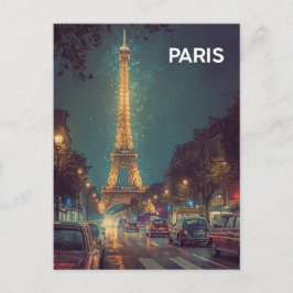 Postal Paris Eiffel Tower
