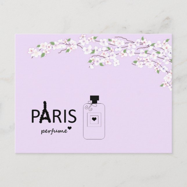 Postal París en flor (Anverso)