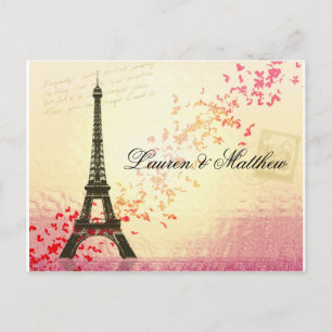 Postal París Enamorado - Torre Eiffel