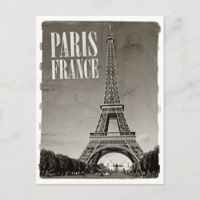 Postal paris france retro (Anverso)