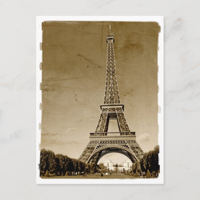Postal paris france retro (Anverso)