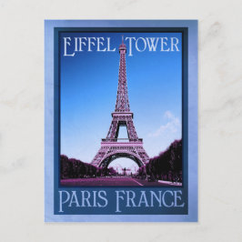 Postal paris france vintage look