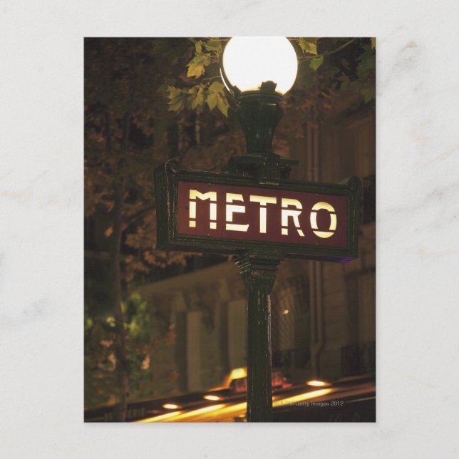 Postal París, Francia. (Anverso)