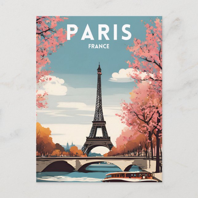 Postal París Francia (Anverso)