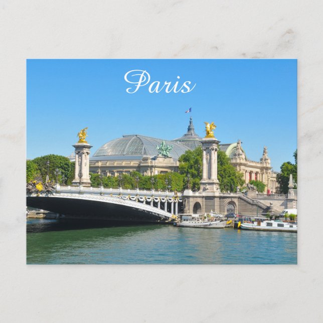 Postal París, Francia (Anverso)