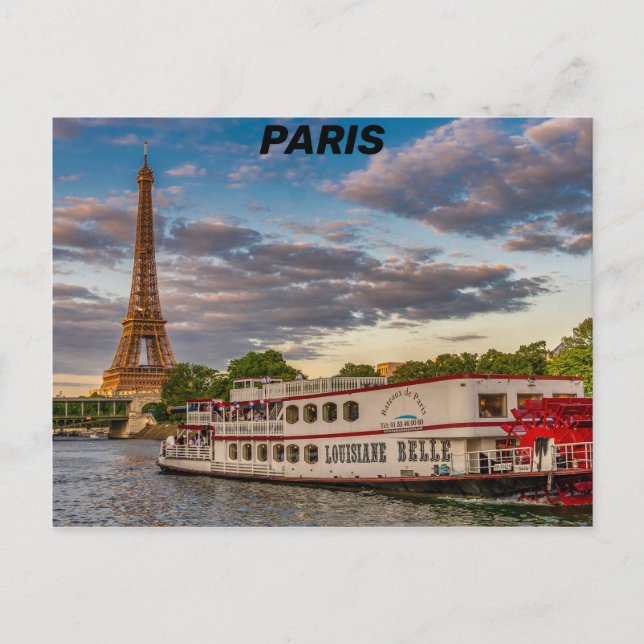 Postal París - Francia (Anverso)