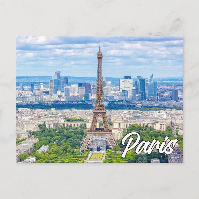 Postal París, Francia (Anverso)